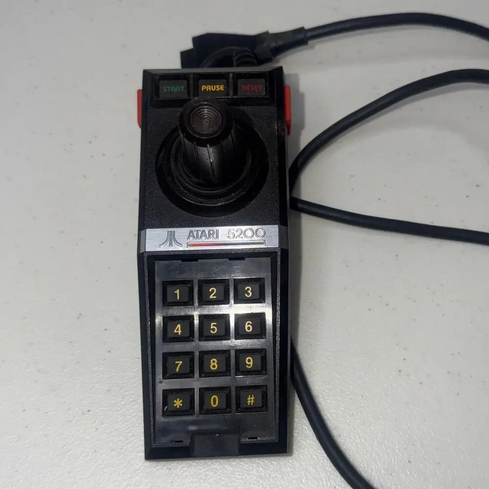 Vintage OEM Atari 5200 Controller Keypad Joystick Wired - Untested